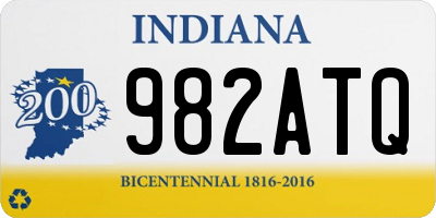 IN license plate 982ATQ