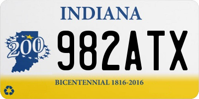 IN license plate 982ATX