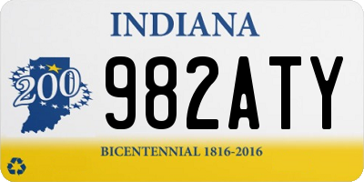 IN license plate 982ATY