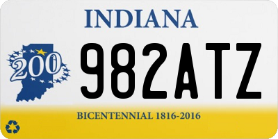 IN license plate 982ATZ