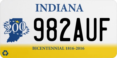 IN license plate 982AUF