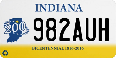 IN license plate 982AUH