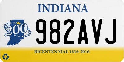 IN license plate 982AVJ