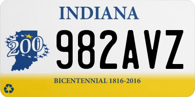 IN license plate 982AVZ