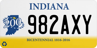 IN license plate 982AXY