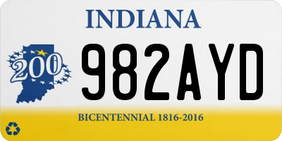 IN license plate 982AYD