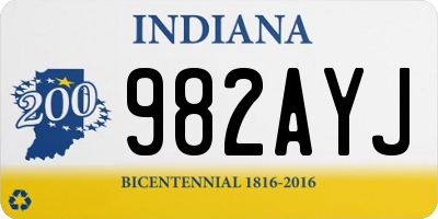 IN license plate 982AYJ