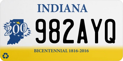 IN license plate 982AYQ