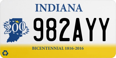 IN license plate 982AYY