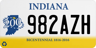 IN license plate 982AZH