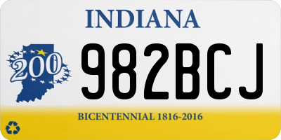 IN license plate 982BCJ