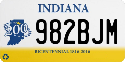 IN license plate 982BJM