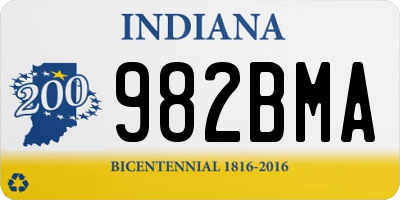 IN license plate 982BMA