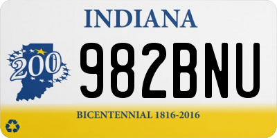 IN license plate 982BNU