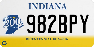 IN license plate 982BPY