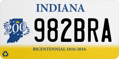 IN license plate 982BRA