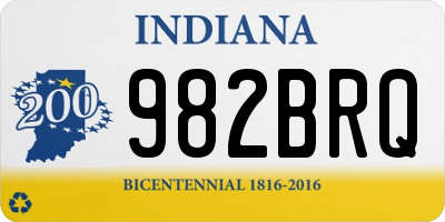 IN license plate 982BRQ