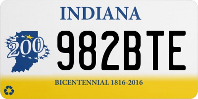 IN license plate 982BTE