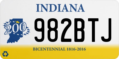 IN license plate 982BTJ