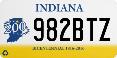 IN license plate 982BTZ