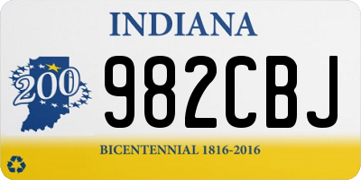 IN license plate 982CBJ