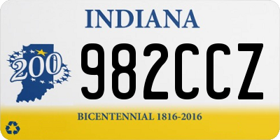 IN license plate 982CCZ