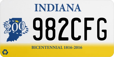 IN license plate 982CFG