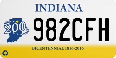 IN license plate 982CFH
