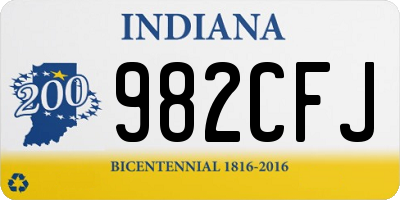 IN license plate 982CFJ