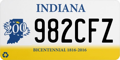 IN license plate 982CFZ