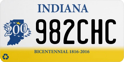 IN license plate 982CHC