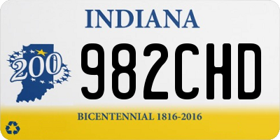 IN license plate 982CHD