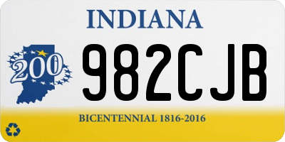 IN license plate 982CJB