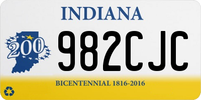 IN license plate 982CJC