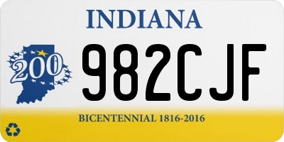 IN license plate 982CJF
