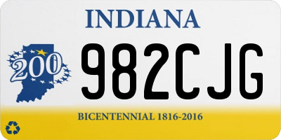 IN license plate 982CJG