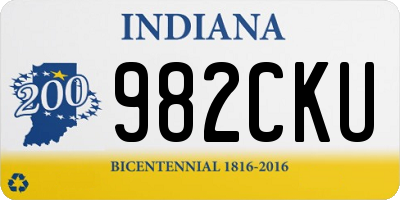 IN license plate 982CKU