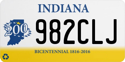 IN license plate 982CLJ