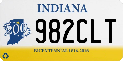 IN license plate 982CLT