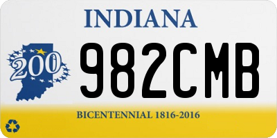 IN license plate 982CMB