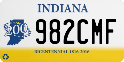 IN license plate 982CMF