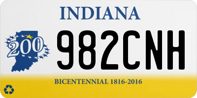 IN license plate 982CNH