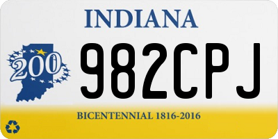 IN license plate 982CPJ