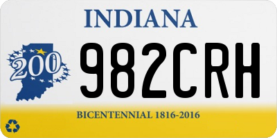 IN license plate 982CRH