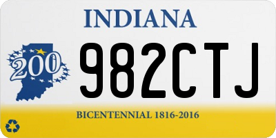 IN license plate 982CTJ