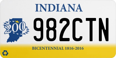 IN license plate 982CTN