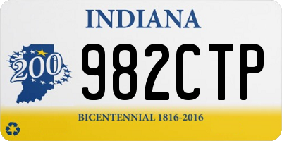 IN license plate 982CTP