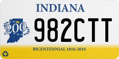 IN license plate 982CTT