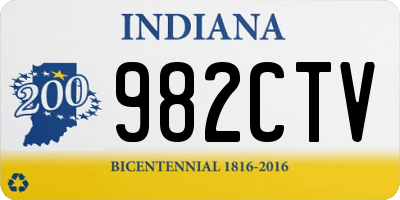 IN license plate 982CTV