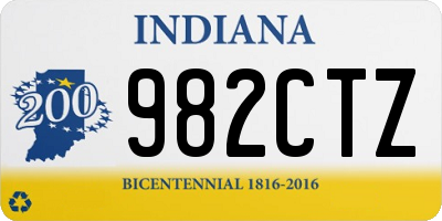 IN license plate 982CTZ